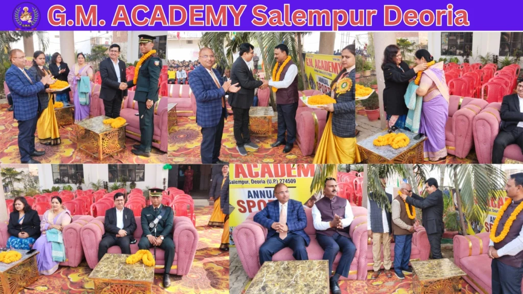 शिक्षा एवं खेल के साथ सर्वांगीण विकास में जी.एम.एकेडमी की भूमिका सराहनीय- नवनियुक्त लेफ्टिनेंट विवेक कुमार यादव 1 gm academy