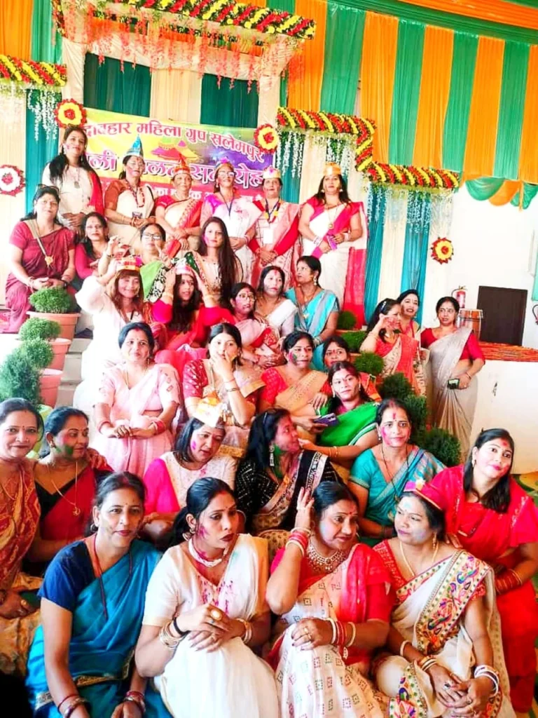 उत्सव मैरेज हॉल, महदहा मेन रोड सलेमपुर में सदाबहार महिला ग्रुप द्वारा भव्य होली मिलन समारोह 2 holi milan global news and facts