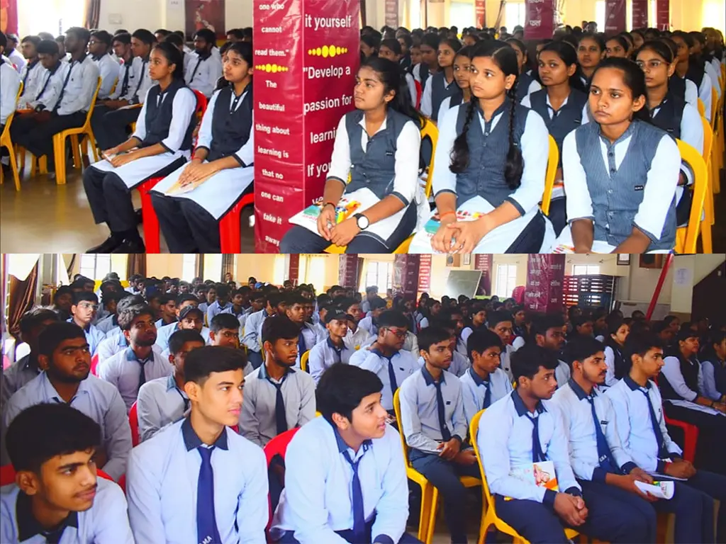 नीट क्वालिफाई छात्र सिद्धार्थ मिश्र को जी एम एकेडमी ने किया सम्मानित, चेयरमैन डॉ. श्री प्रकाश मिश्र ने किया उत्साहवर्धन 2 auditorim students gm academy